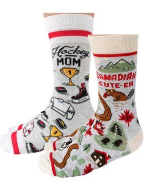Women's Uptown Sox Crew Sock Bundle | Canadian Hockey Mom | Mix & Match | NWT
